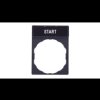 Szyld opisowy 30x40mm z etykietą 8x27mm START ZBY2303