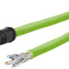 kabel LAN Metz Connect 142M6X10020, 1 szt., M12, CAT 6a, SF/UTP, 2.00 m, zielony