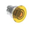 Metalowy przycisk podświetlany grzybkowy samoczynny powrót fi40mm Żółty LPSBL6145