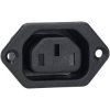 Bulgin PX0793/63 10A 250V Shuttered Flange Mount Outlet