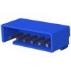 Pin header, 6 pole, pitch 3.96 mm, straight, blue, 1744486-6