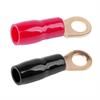 Konektor oczkowy złocony izolowany 8mm/25mm2 (czarny + czerwony)