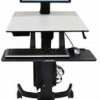 Ergotron Mobilne stanowisko pracy z komputerem do pracy siedzącej i stojącej WorkFit-C 1 Wyświetlacz 25,4 cm (10