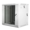 Szafa instalacyjna wisząca dwusekcyjna 19 12U 600x600 szara LANBERG /do zmontowania/