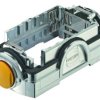 Carrier hood, size Han-Yellock 60, zinc die casting, push button locking, IP65/IP67, 11126000100