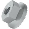 Lock nut, M4, W SW7, H 4 mm, outer Ø 7 mm, steel, galvanized, DIN 6923/ISO 4161, 002.09.314
