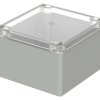PC enclosure, (L x W x H) 122 x 120 x 85 mm, light gray (RAL 7035), IP65, 02227100