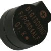 Miniature speaker, 16 Ω, 83 dB, 1.5 VDC, 70 mA, black, F/PCW-04A