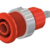Adapter z wtykiem bananowym Gniazdo Śruba Czerwony 32A Staubli rozmiar 4 mm