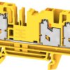 Through terminal block, snap-in, 4.0 mm², 32 A, 8 kV, yellow, 3109550000