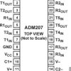0.1 µF, +5V CMOS RS-232 200BPS Transceiver with 5 Drivers & 3 Receivers
