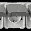 MEG2390-8029 Triple socket, horizontal with contact protection - Aquastar, li