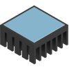 Heatsink, (L x W x H) 20 x 20 x 10 mm, 17.62 K/W, black anodized, 40906112102020