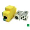 Blok dystrybucyjny DTB 120/9x16 - Żółto-zielony