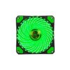 Wentylator 12cm Gaming 33x LED Zielony 4+3 Pin Molex