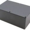 Aluminum die cast enclosure, (L x W x H) 200 x 120 x 85 mm, black (RAL 9005), IP54, 1590EEBK