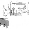 Przełącznik krańcowy z dźwignią 29mm 5A - mały