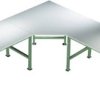 Manuflex AU0042.6011 Element pięcioramienna z płytą linoleum, do głębokości stołu = 800 mm reseda green (ral 6011)