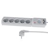 Przedłużacz z filtrem 5-GN+2xUSB 5m szary AX5/PRO/USB/5M/SZARY W-100042 Kel Plastrol