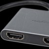 CCGB64670BK01 Adapter, USB-C > 2x HDMI, 4K at 30 Hz, 10 cm
