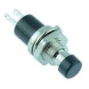 Black Off(On) Miniature Push to Make Switch SPST