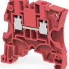 Screw terminal block, screw connection, 6.0 mm², 2 pole, 41 A, 8 kV, red, 1SNK506062R0000