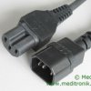Przedłużacz kabla zasilającego złącza C14/C15 długość 5m, 3x14AWG (1.63m