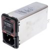 Gniazdo zasilające IEC z filtrem przeciwzakłóceniowym2 10A IEC/EN 60601-1 Schaffner Montaż na panelu 5 x 20mm