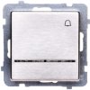SONATA Przycisk /dzwonek/ z podświetleniem stal inox ŁP-6RMS/m/37