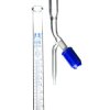 LabGlass Burettes PTFE Rotaflow Stopcock 100ml Class-B Blue Graduation