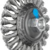 PFERD TOOLS Szczotka skośna pleciona KBG Ø 115 x 15 mm Drut ze stali nierdzewnej M14 Ø 0,35 do szlifierki kątowej POS KB