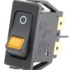 Przełącznik kołyskowy Wł.-wył. podświetlany 16 A DPST Czarny IP40 Marquardt