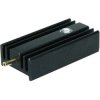 Extruded heatsink, (L x W x H) 25 x 12.6 x 6.5 mm, 36 K/W, black anodized, SK 95 25 STS T0 220