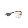 Kabel zasilający wewnętrzny Molex(M) - SATA(F) 15cm - Lanberg CA-HDSA-10CU-0015