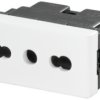 Built-in socket outlet, white, 16 A/250 V, Italy, IP20, 1450810000