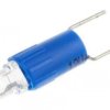 Lampka kontrolna Niebieski 12V ac/dc Dwa styki LED średnica 4.25mm długość 17mm