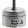 Potencjometr 2kΩ typ Obrotowy Bourns średnica wału 3,18 mm 1W długość wału 12.7mm średnica 22.23mm Montaż na siłowniku