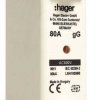 Hager LNH1080M6 Bezpiecznik NH 80 A 3 szt.