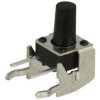 Mikroprzycisk; 6x6mm; 6mm; A06-C-8,35; 8,35mm; przewlekany (THT); kątowy; 2 piny; czarny; OFF-(ON); bez podświetlenia; 50mA; 12V