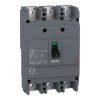 Wyłącznik kompaktowy MCCB, 3-biegunowy-biegunowy, 100A, 550V, 250V, Stałe, Schneider Electric, EZC250H