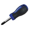 Faithfull FAISDPZ2S Soft Grip Stubby Screwdriver Pozidriv Tip PZ2 x 38mm
