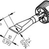 0142ZDLF100 ERSADUR soldering tip, 10 mm, wick-shaped