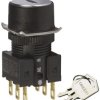 Wyłącznik kluczykowy IP65, DPDT 3-Way, -10 → +55°C
