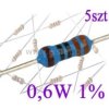 Rezystor metalizowany 2,4 Ohm; 0,6W; 1% ( 5 szt)