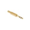 Wtyk Jack 6,3mm stereo złoty