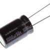 Kondensator 1000μF 50V dc Radialny, Otwór przelotowy Nichicon roztaw: 7.5mm 16 (Dia.) x 25mm