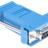 Adapter D-sub z typu D-Sub z 9 stykami na rodzaj Żeński z rodzaju Żeński na typ RJ45