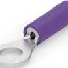 Insulated ring cable lug, 0.41-0.65 mm², AWG 20, 4 mm, M4, purple, 152894