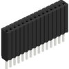 Socket header, 15 pole, pitch 1.27 mm, straight, 10027248