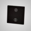 TouchMe Mały panel szklany, żaluzjowy, czarny TM827B